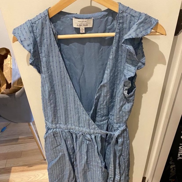 Ruffled Midi Wrap Dress - Picture 2 of 5